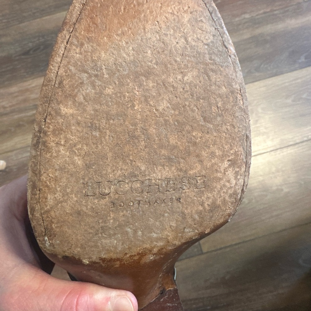 Lucchese Rich Brown Ankle Booties - Picture 10 of 15
